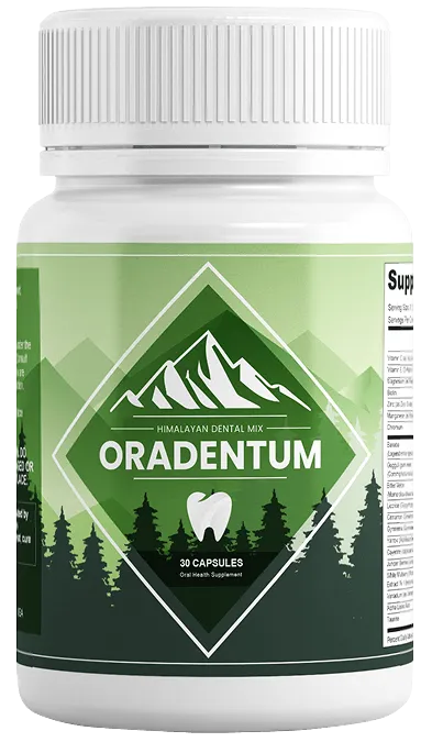 Oradentum oral wellness supplement bottle