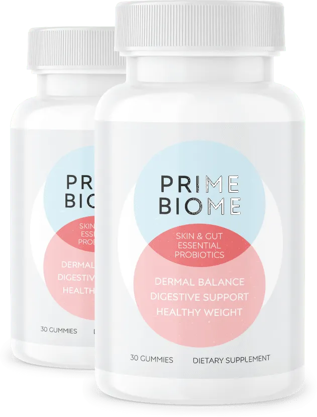 PrimeBiome 2 bottles package