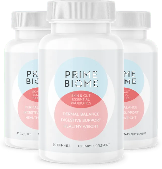 PrimeBiome 3 bottles package