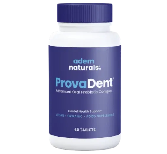 ProvaDent oral health supplement bottle